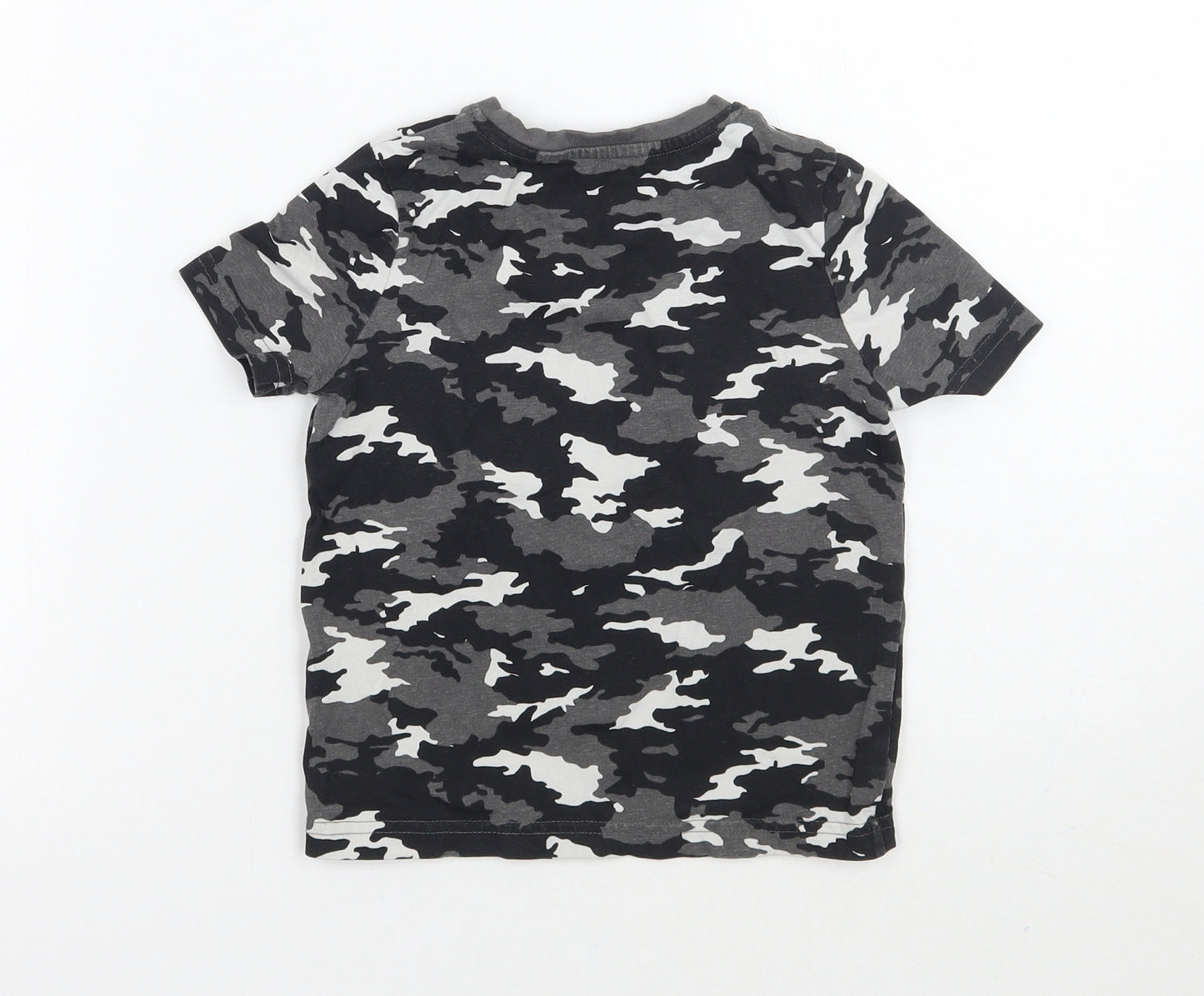 TU Boys Grey Camouflage  Basic T-Shirt Size 3 Years