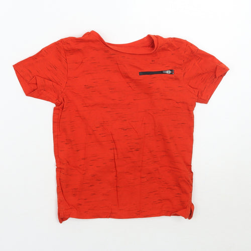 George Boys Red   Basic T-Shirt Size 5-6 Years