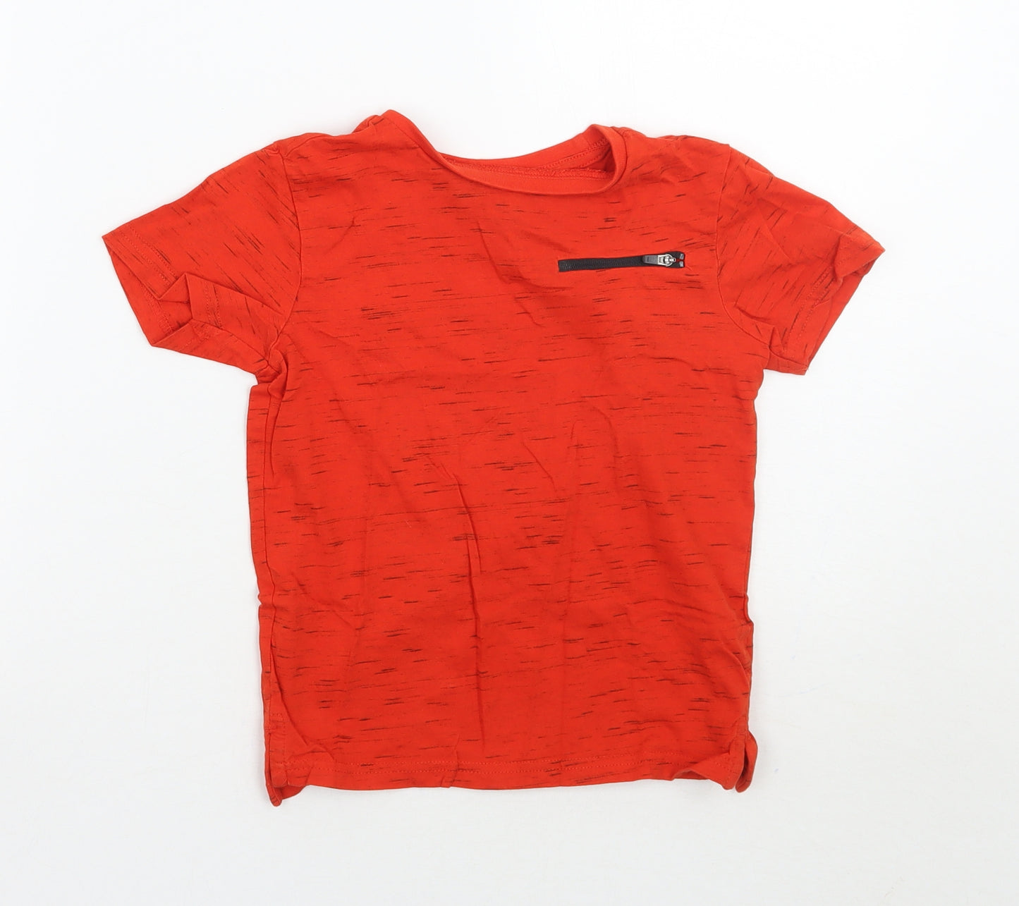 George Boys Red   Basic T-Shirt Size 5-6 Years