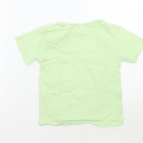 H&M Boys Green   Basic T-Shirt Size 5 Years