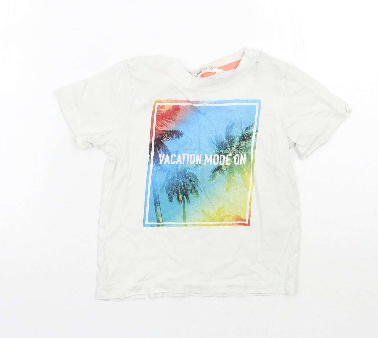 H&M Boys White   Basic T-Shirt Size 3 Years