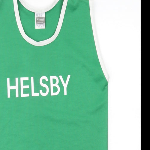proteam Mens Green   Jersey Tank Size XS