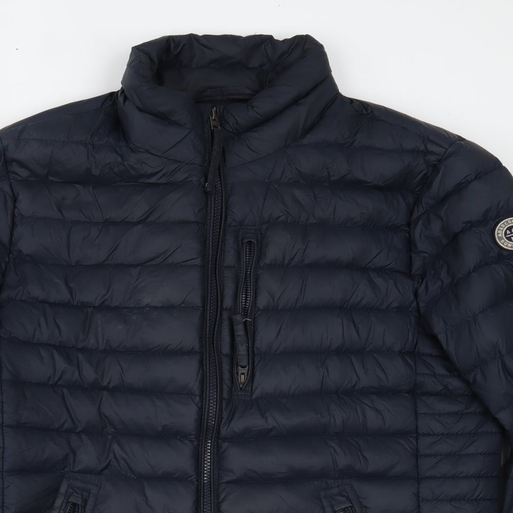 Abercrombie & Fitch Mens Blue   Puffer Jacket Coat Size S