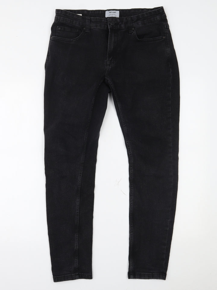 ONLY & SONS Womens Black Denim Skinny Jeans Size 32 L32 in