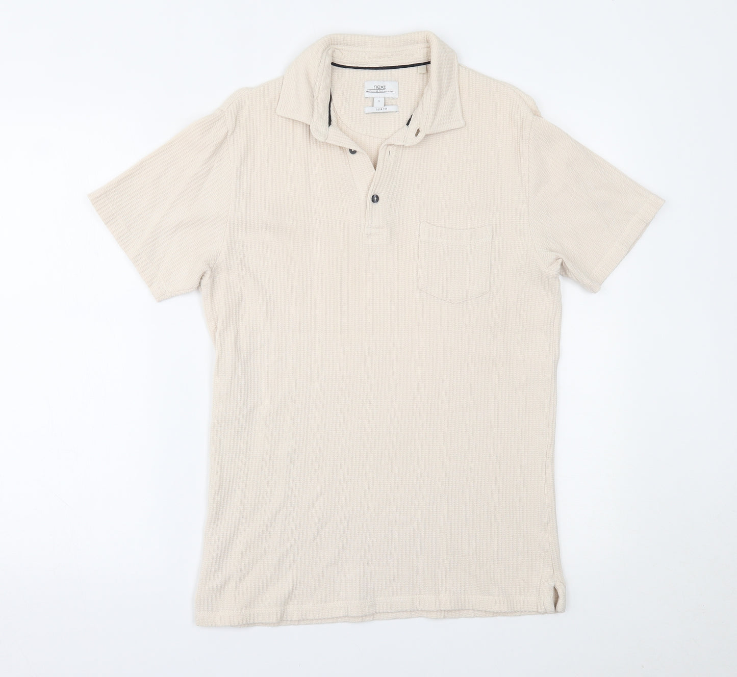 NEXT Mens Beige    Polo Size S