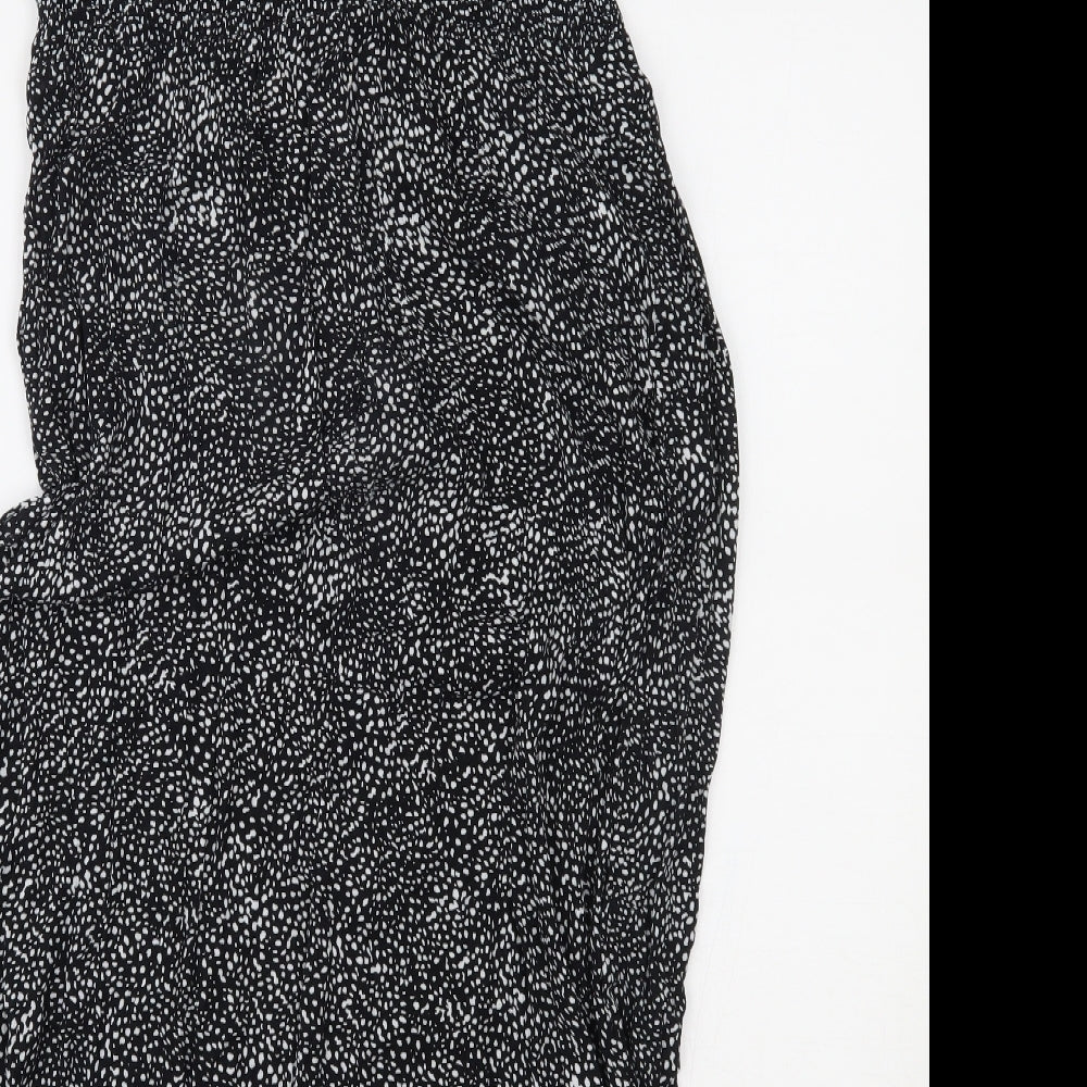 Nutmeg Womens Black Animal Print  Maxi  Size 16