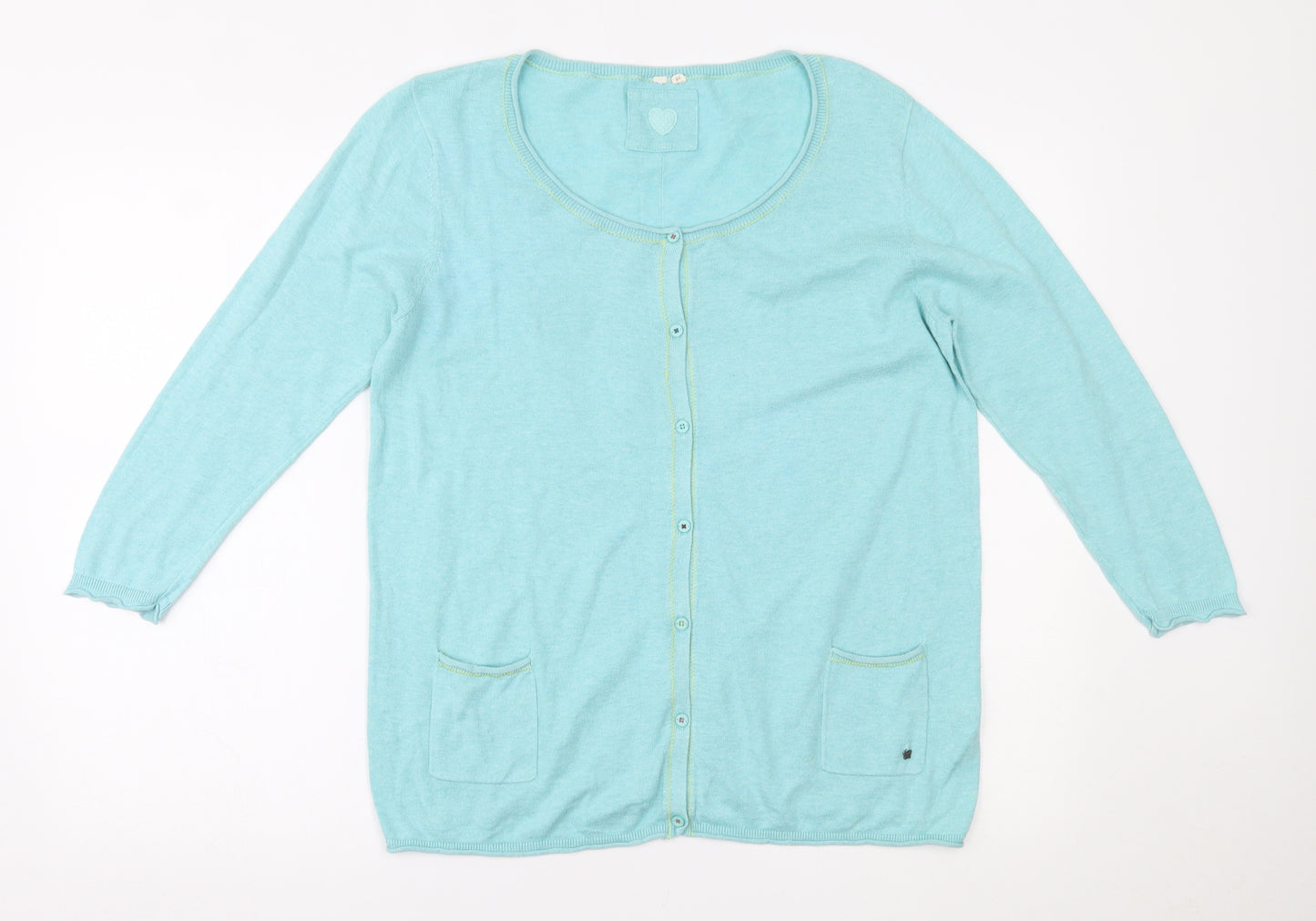 White Stuff Womens Blue   Cardigan Jumper Size 16