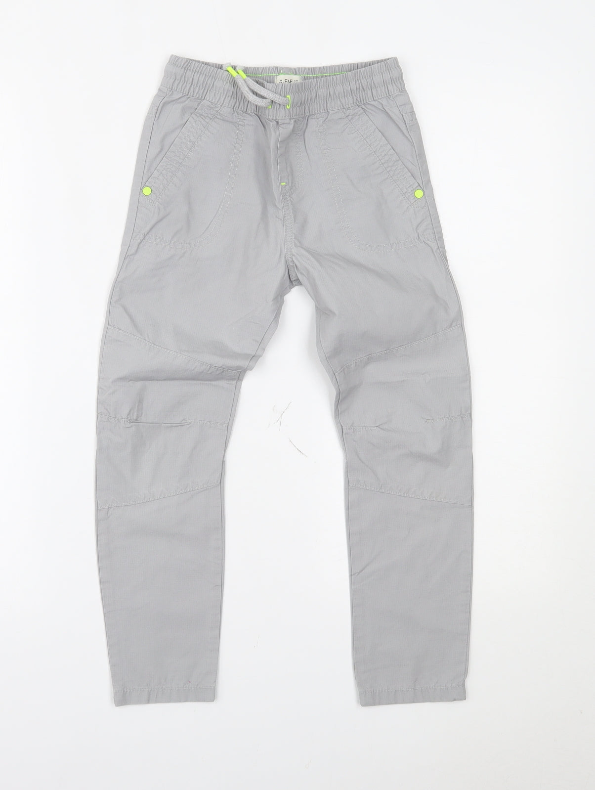 F&F Boys Grey   Chino Trousers Size 5-6 Years