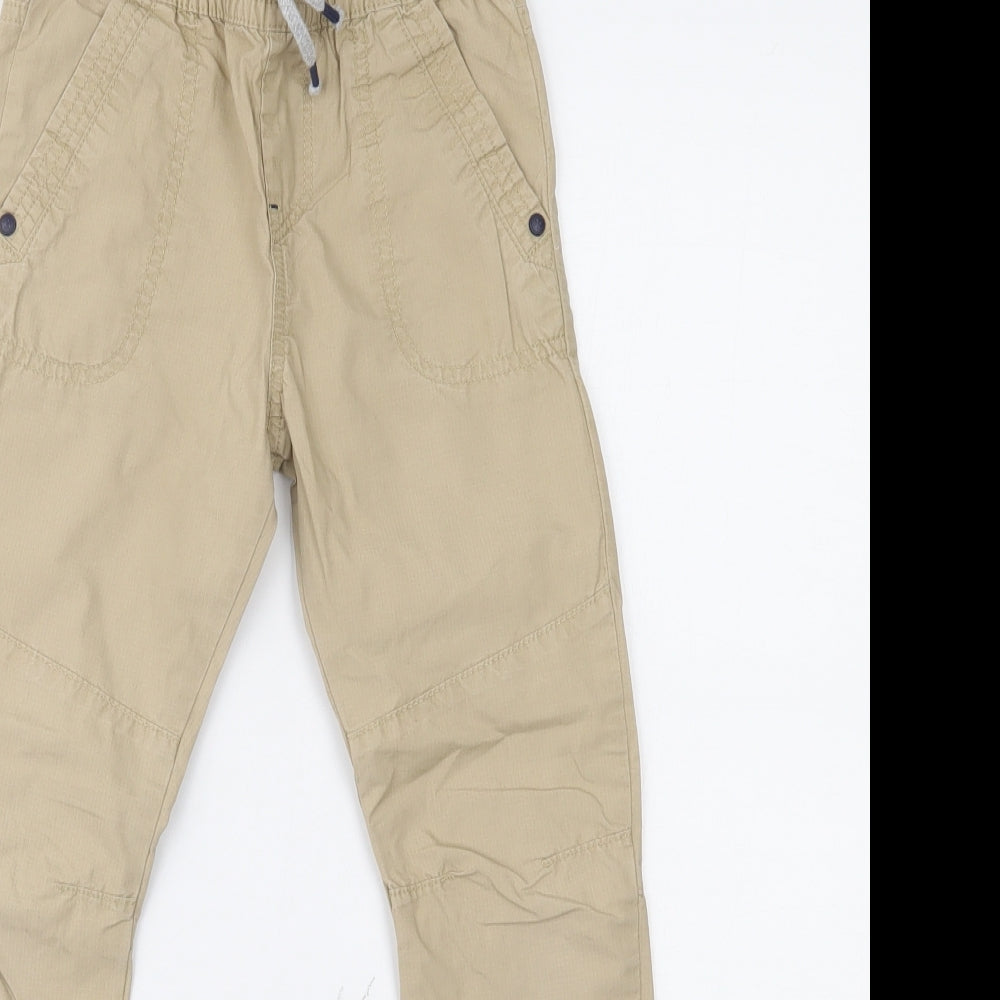 F&F Boys Beige   Chino Trousers Size 5-6 Years