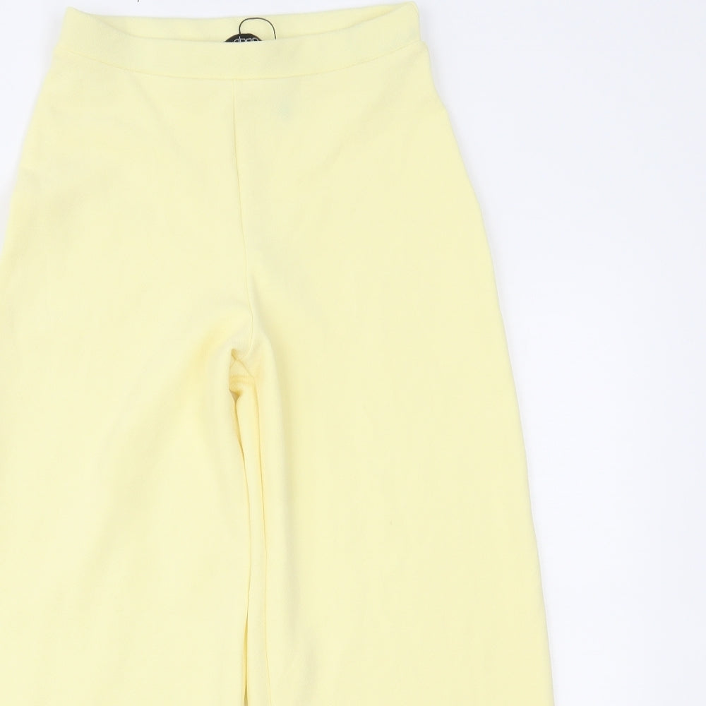 Boohoo Womens Yellow   Trousers  Size 6 L23 in