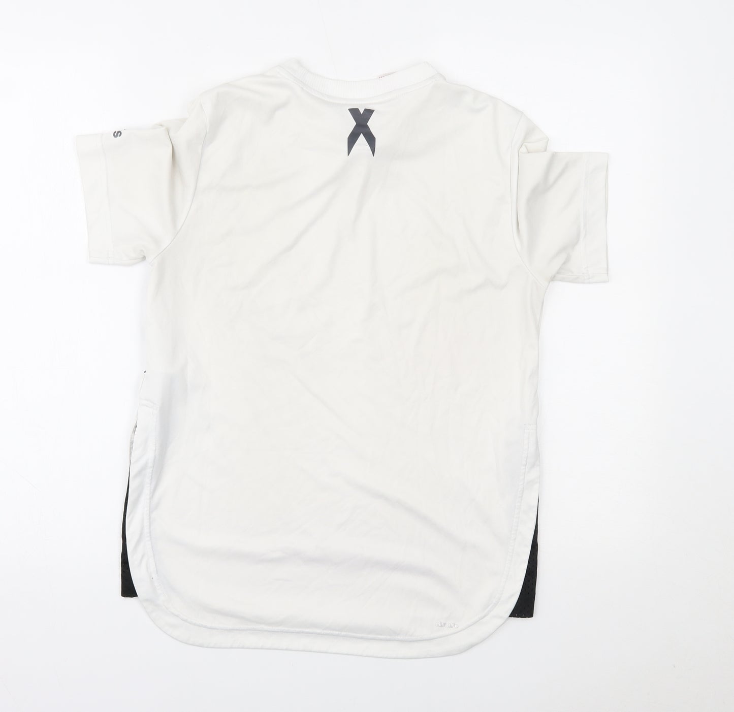 adidas Boys White   Basic T-Shirt Size 13-14 Years