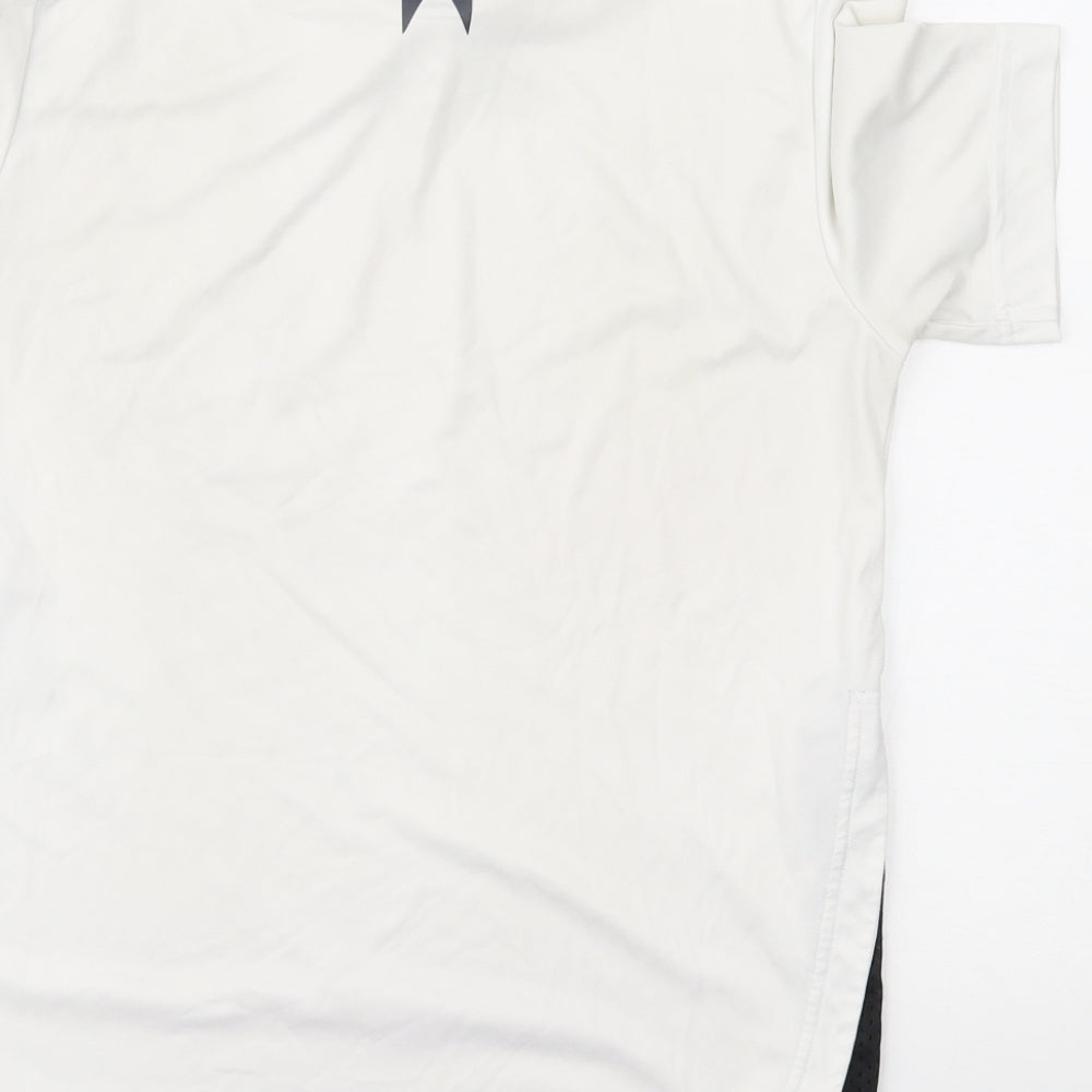 adidas Boys White   Basic T-Shirt Size 13-14 Years