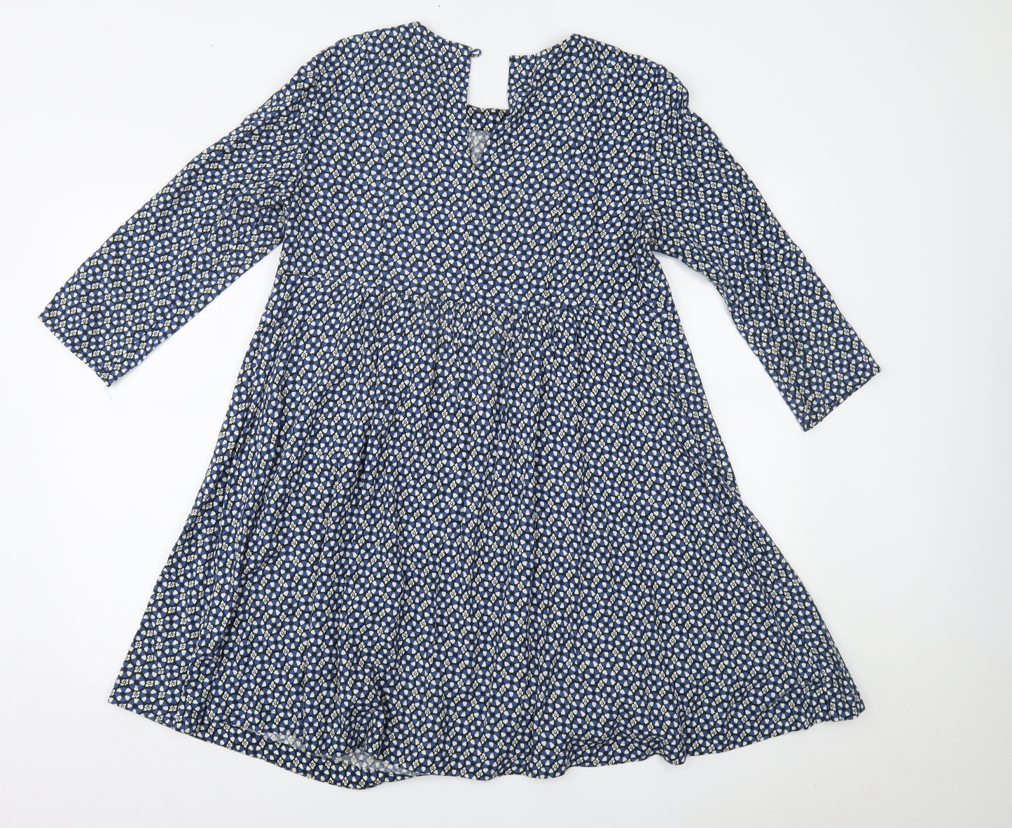 H&M Womens Blue Floral  A-Line  Size 10