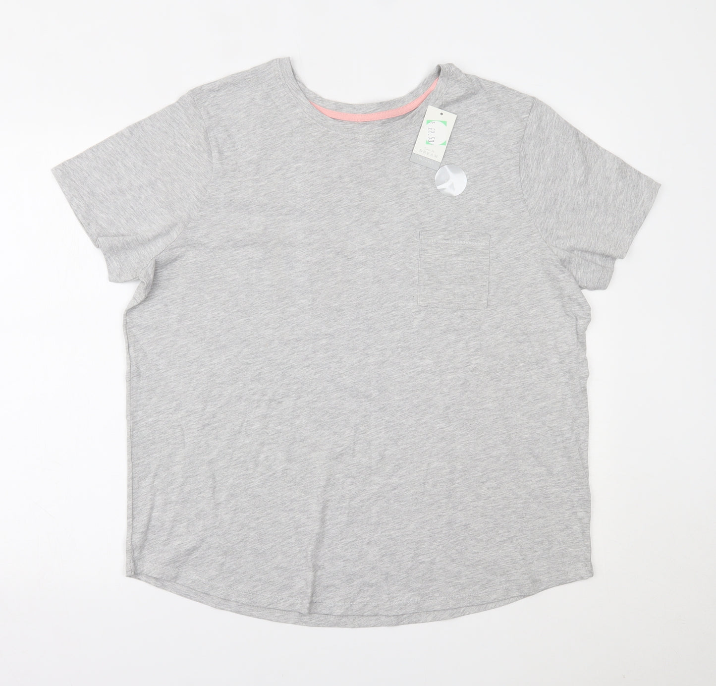 Matalan Womens Grey   Basic T-Shirt Size L