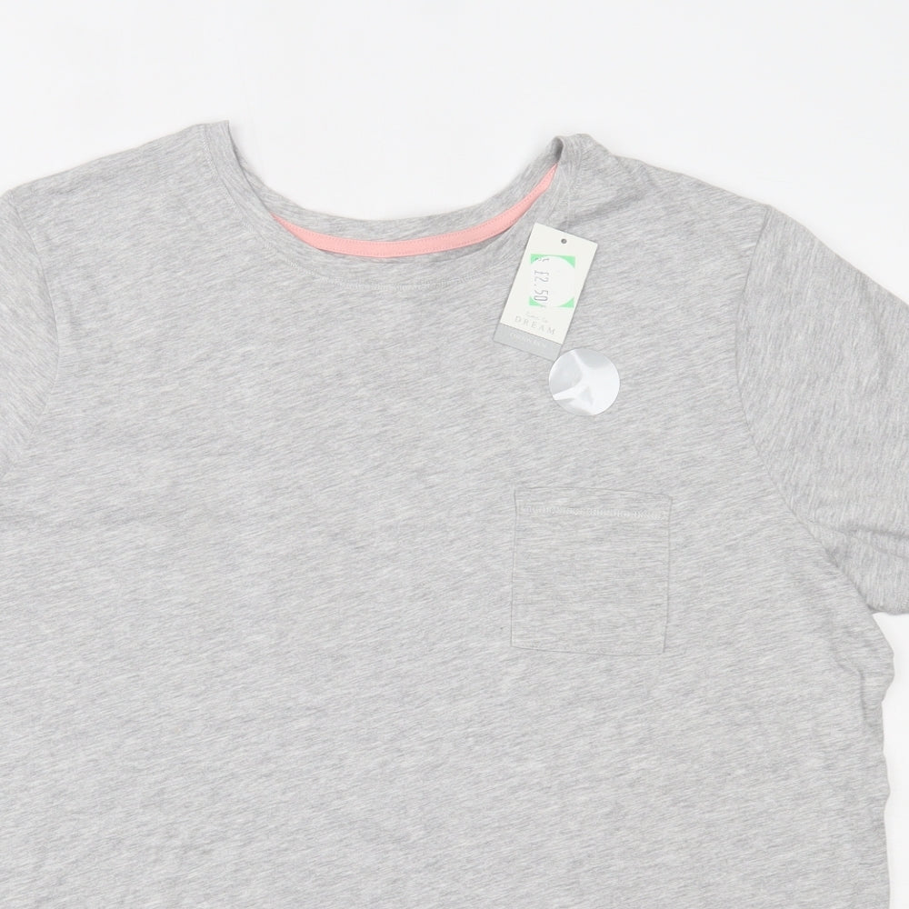 Matalan Womens Grey   Basic T-Shirt Size L