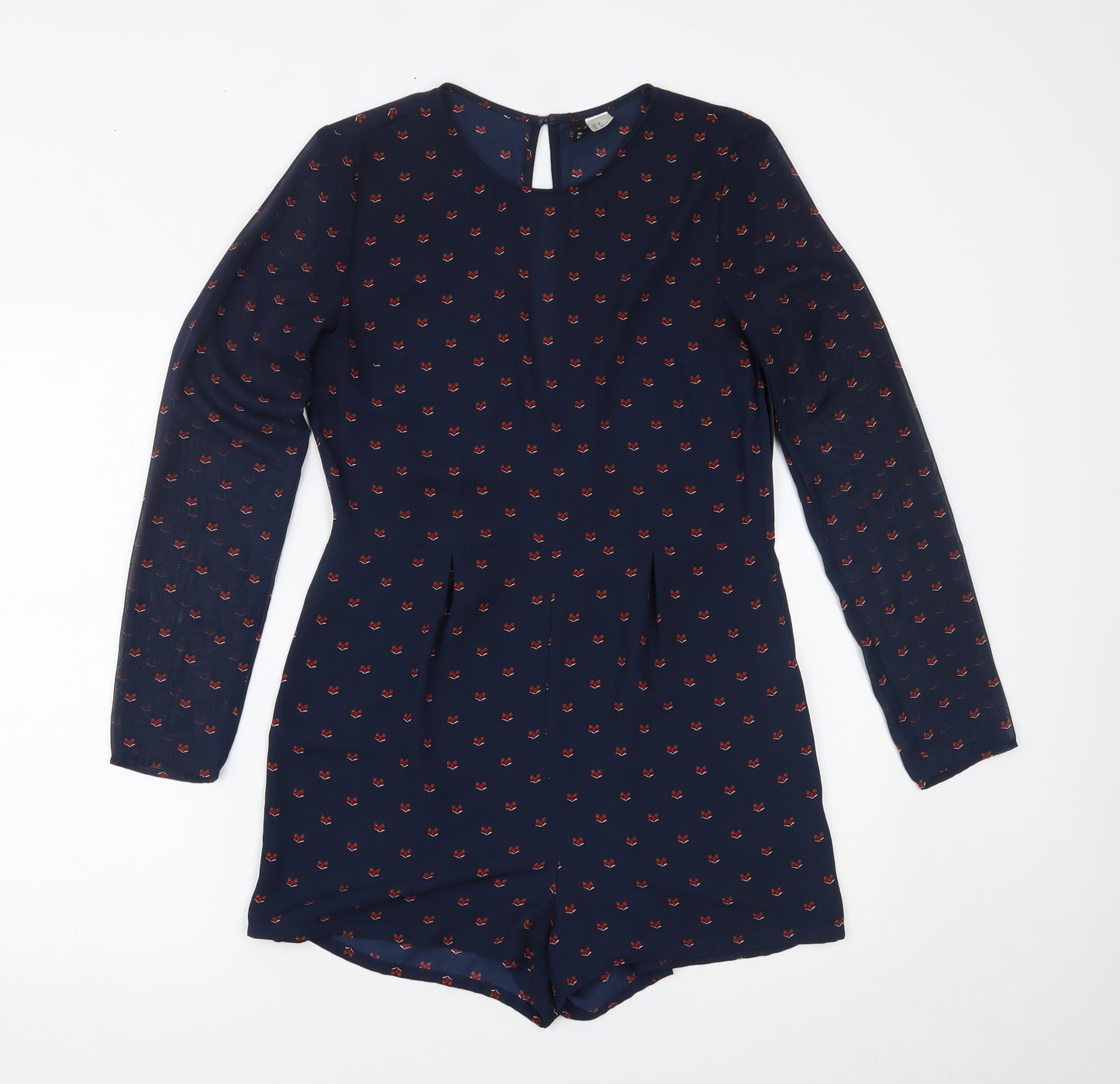 H&M Womens Blue   Playsuit One-Piece Size 10