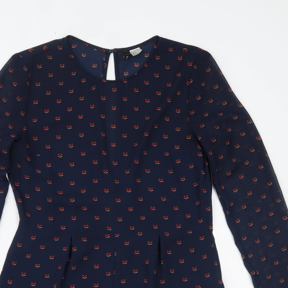 H&M Womens Blue   Playsuit One-Piece Size 10