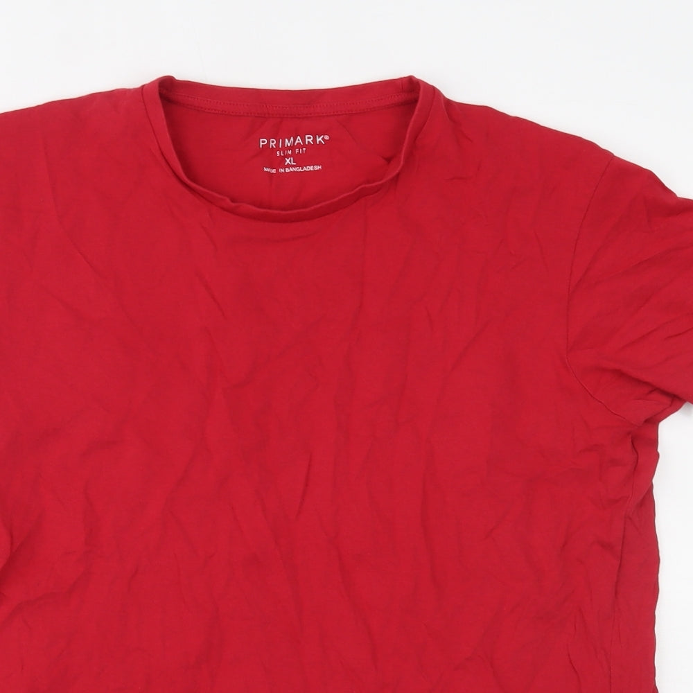 Primark Mens Red    T-Shirt Size XL