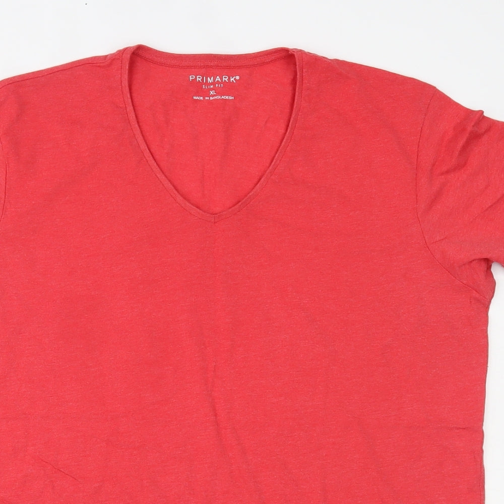 Primark Mens Red    T-Shirt Size XL