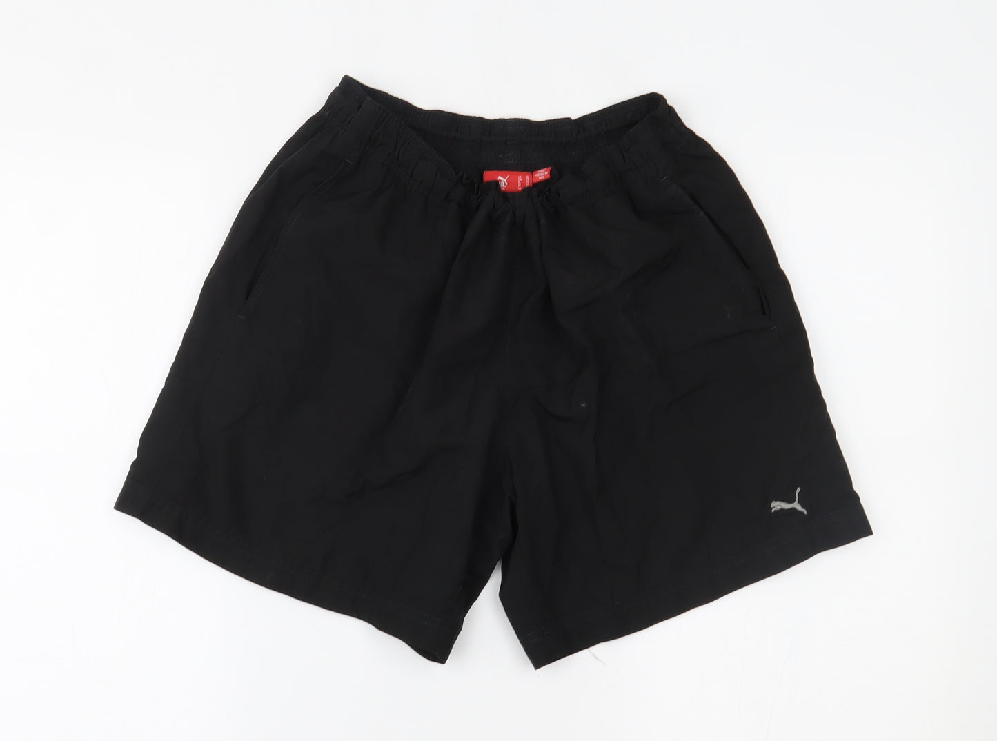 PUMA Womens Black   Sweat Shorts Size 16