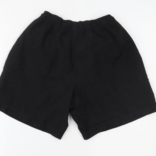 PUMA Womens Black   Sweat Shorts Size 16