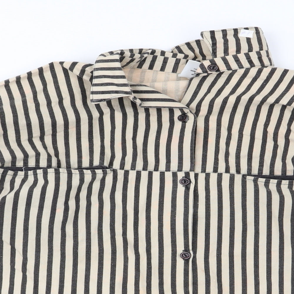 Dorothy Perkins Womens Multicoloured Striped  Basic Button-Up Size 12