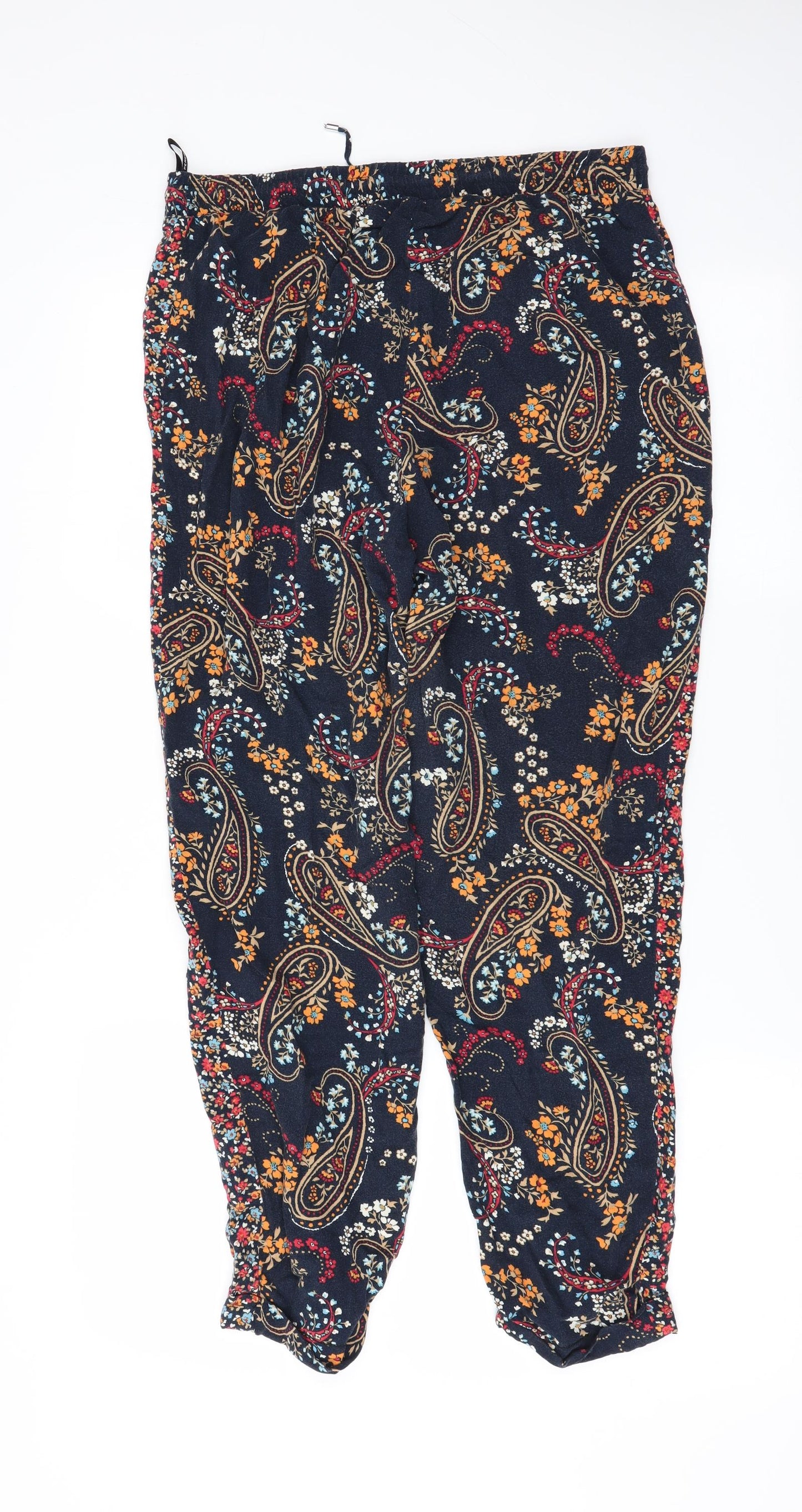Dorothy Perkins Womens Multicoloured Paisley  Sweatpants Trousers Size 12 L27 in