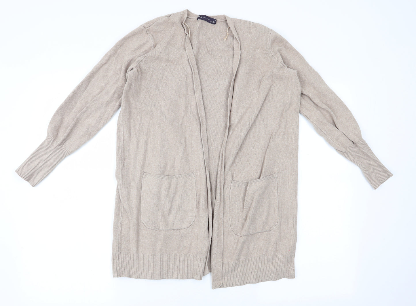 Marks and Spencer Womens Beige   Cardigan Jumper Size M