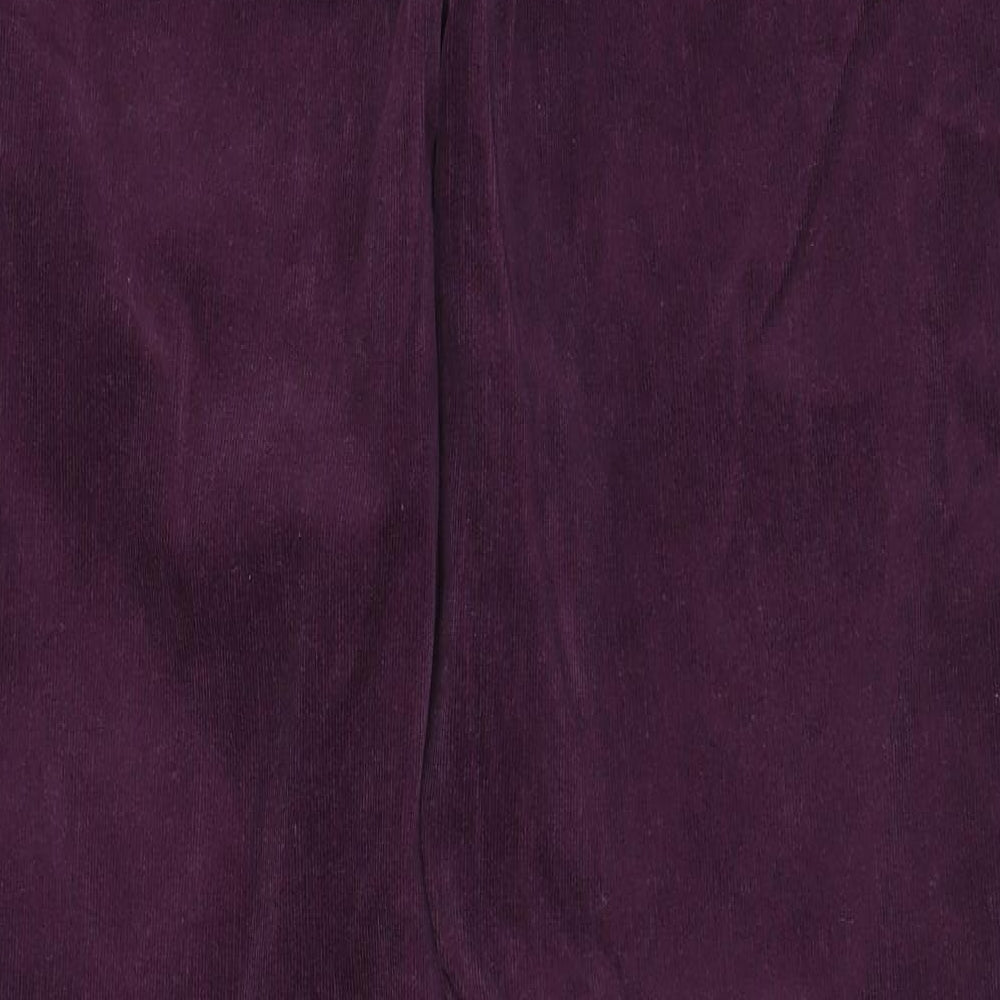 Marks and Spencer Womens Purple   Trousers  Size 12 L28 in
