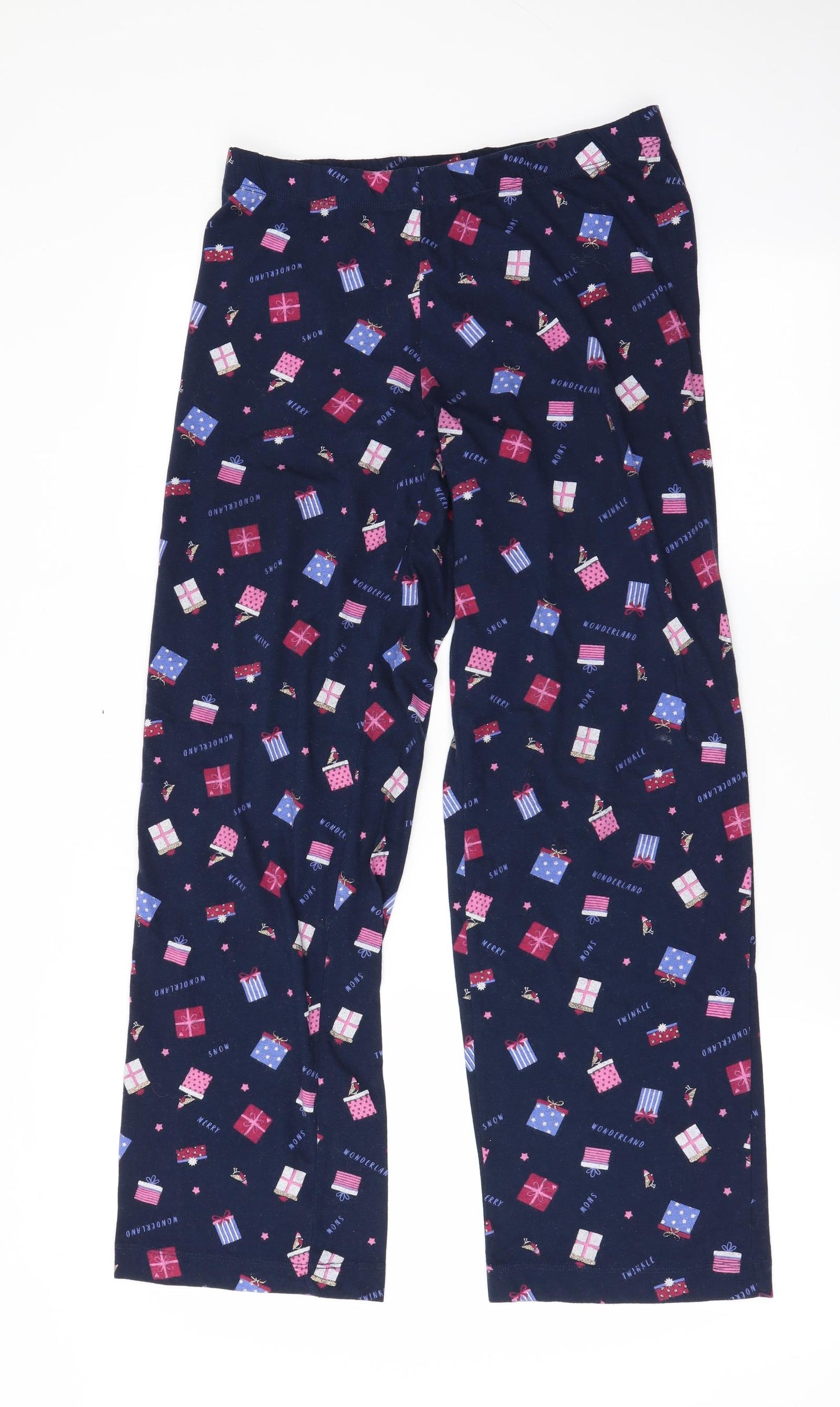 George Womens Black Solid  Capri Pyjama Pants Size 10