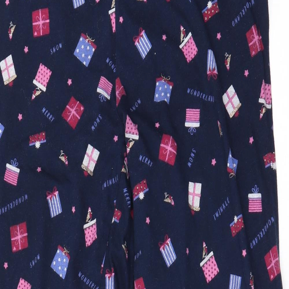 George Womens Black Solid  Capri Pyjama Pants Size 10