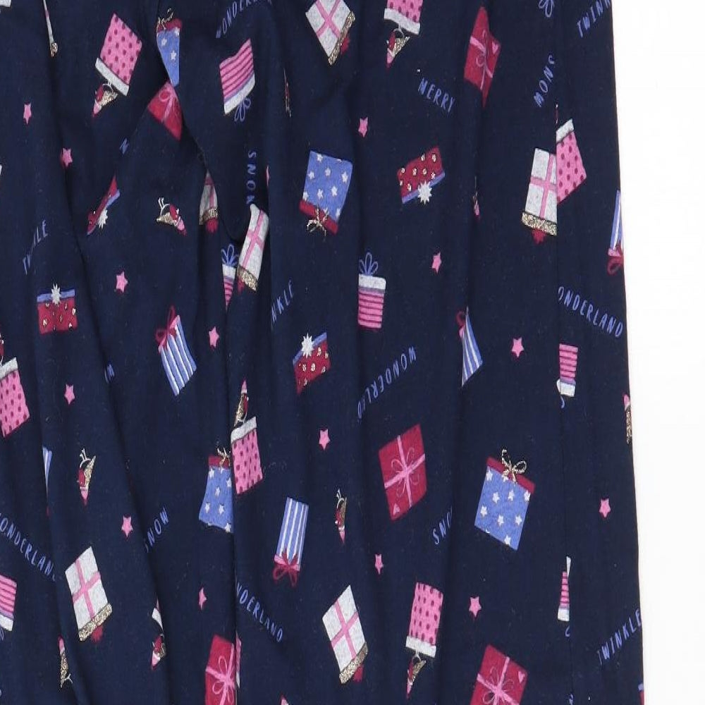 George Womens Black Solid  Capri Pyjama Pants Size 10