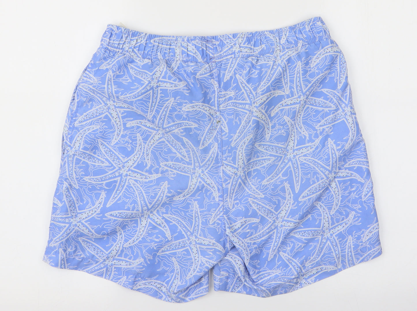 Cherokee Mens Black Geometric  Bermuda Shorts One Size