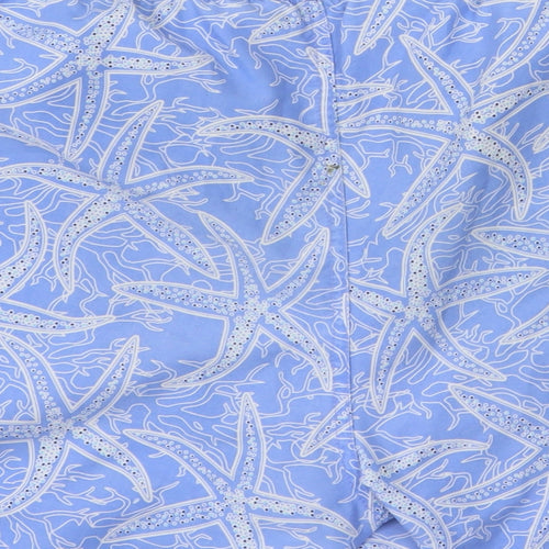 Cherokee Mens Black Geometric  Bermuda Shorts One Size