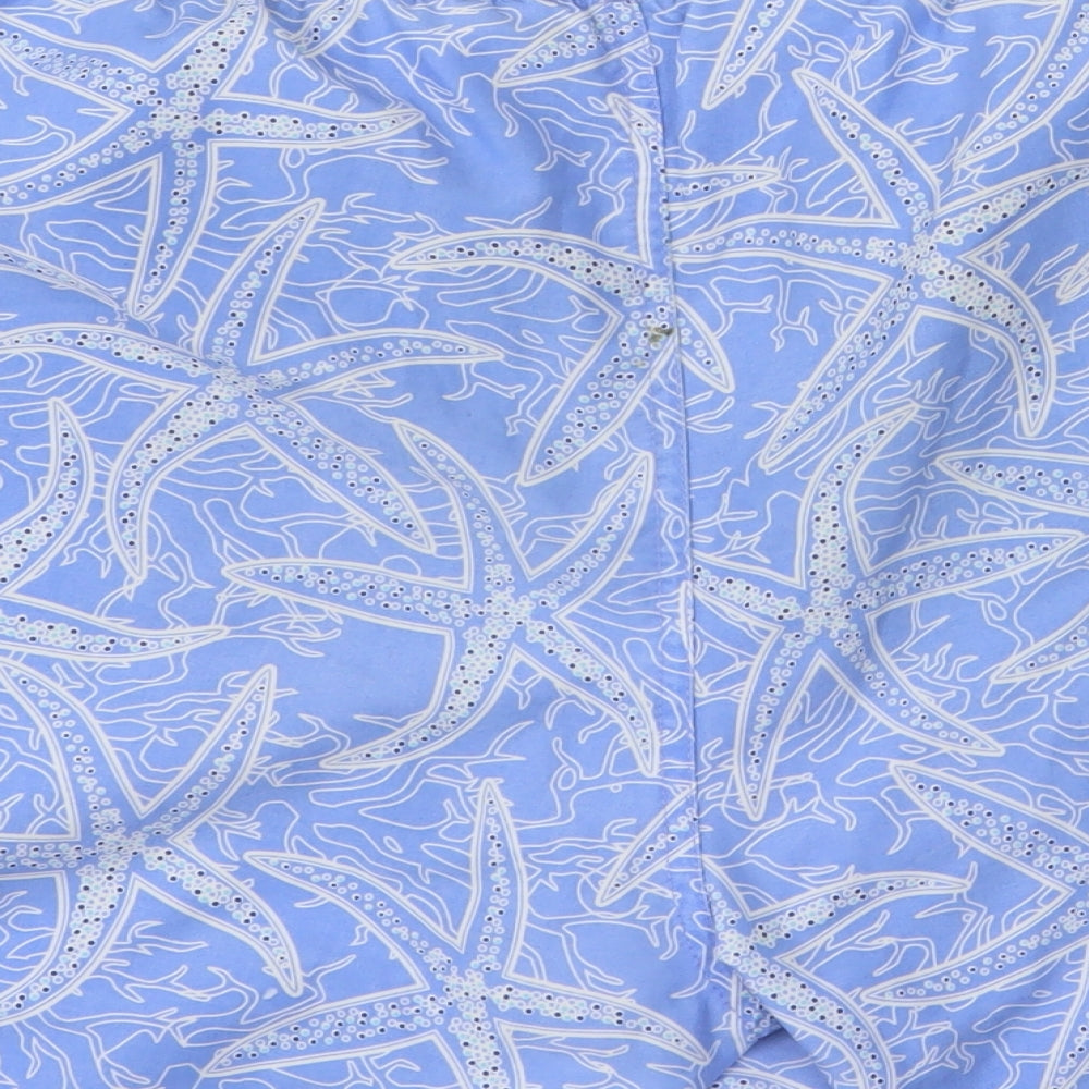 Cherokee Mens Black Geometric  Bermuda Shorts One Size