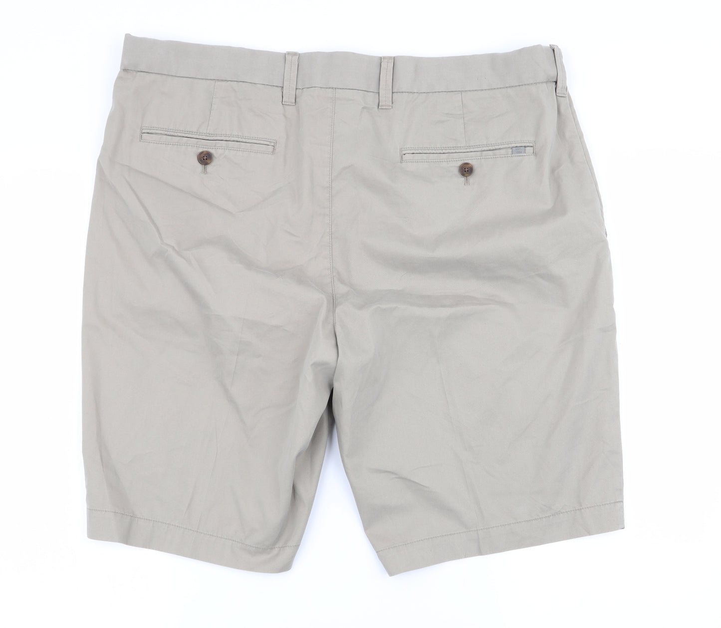 Marks and Spencer Mens Beige   Chino Shorts Size 38