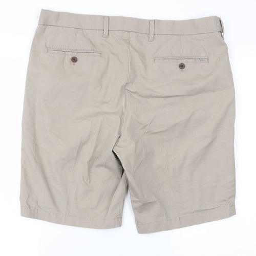 Marks and Spencer Mens Beige   Chino Shorts Size 38