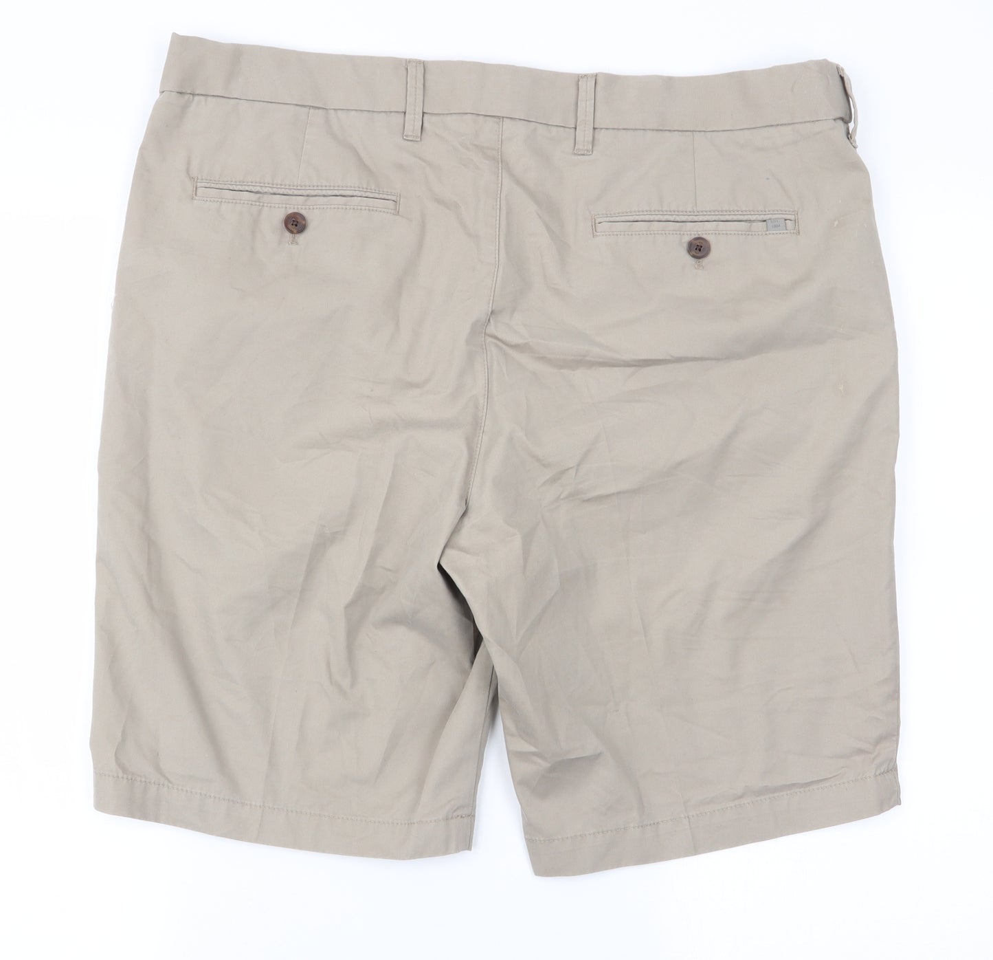Marks and Spencer Mens Beige   Chino Shorts Size 38