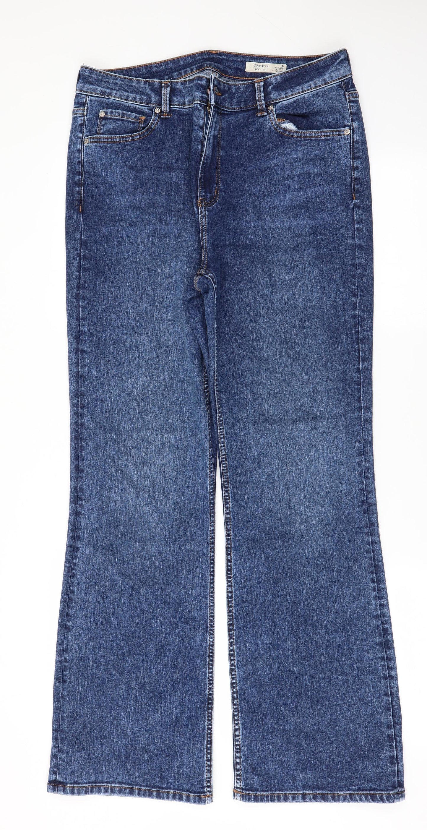 Marks and Spencer Womens Black   Bootcut Jeans Size 16 L30 in