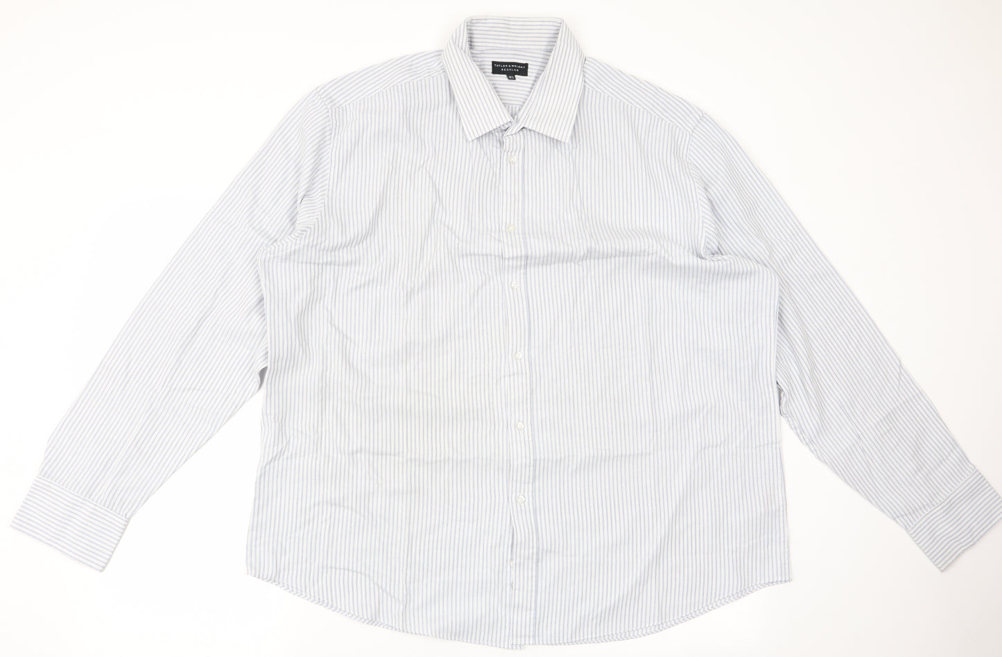 Matalan Mens Black Striped   Button-Up Size 18.5