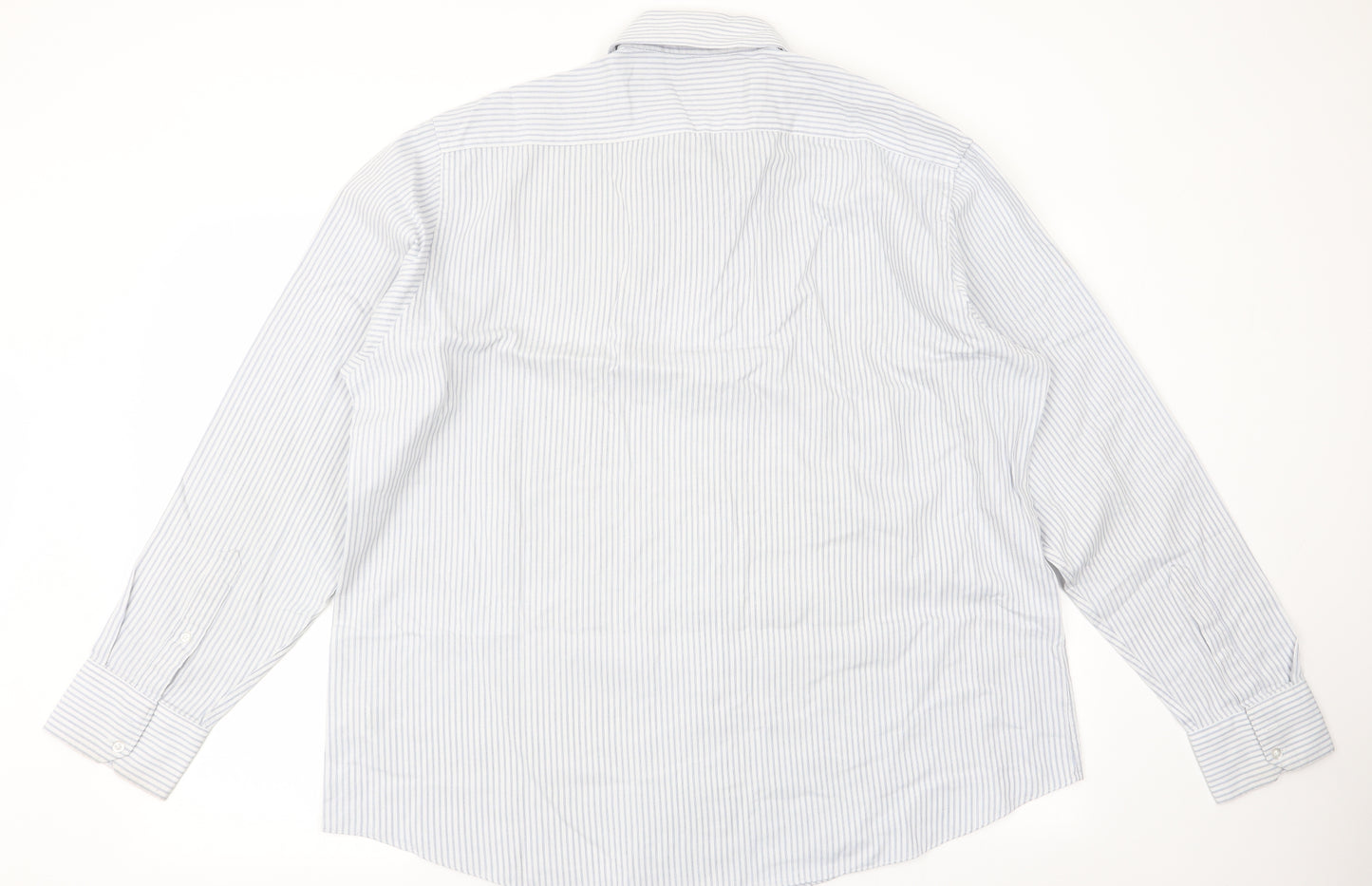 Matalan Mens Black Striped   Button-Up Size 18.5
