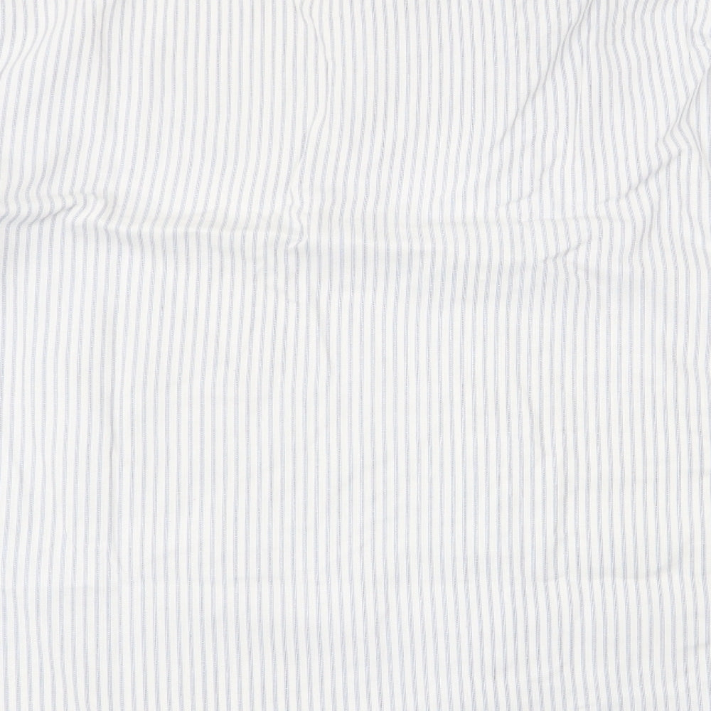 Matalan Mens Black Striped   Button-Up Size 18.5