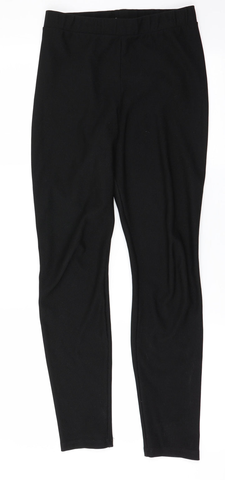 H&M Womens Black   Trousers  Size S L28 in