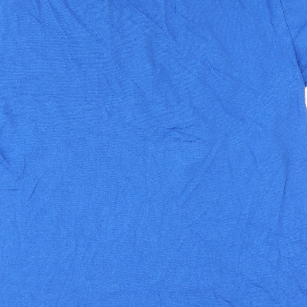 Cedar Wood State Mens Blue    T-Shirt Size M