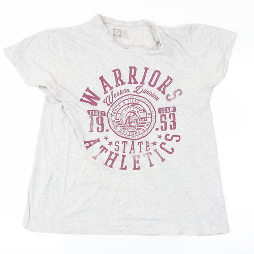 Cedar Wood State Mens Grey    T-Shirt Size M