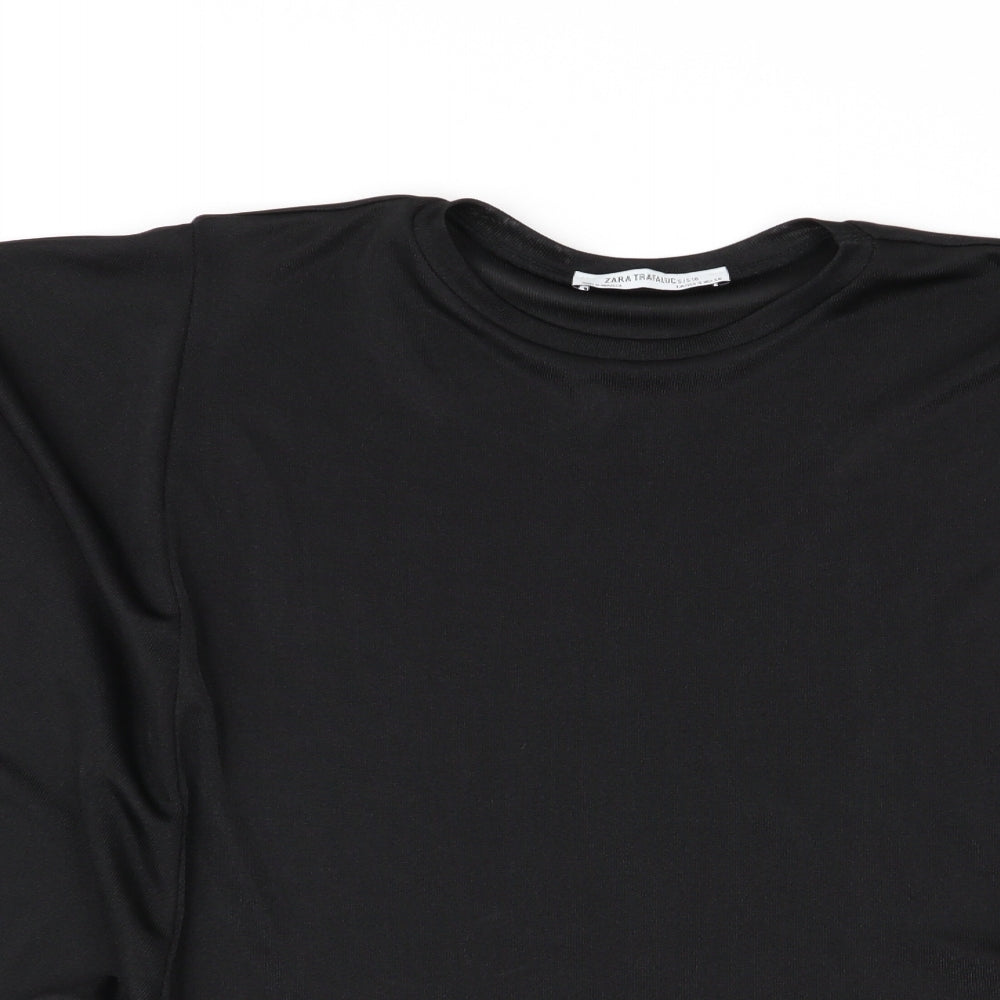 Zara Trafaluc Womens Black   Basic T-Shirt Size S