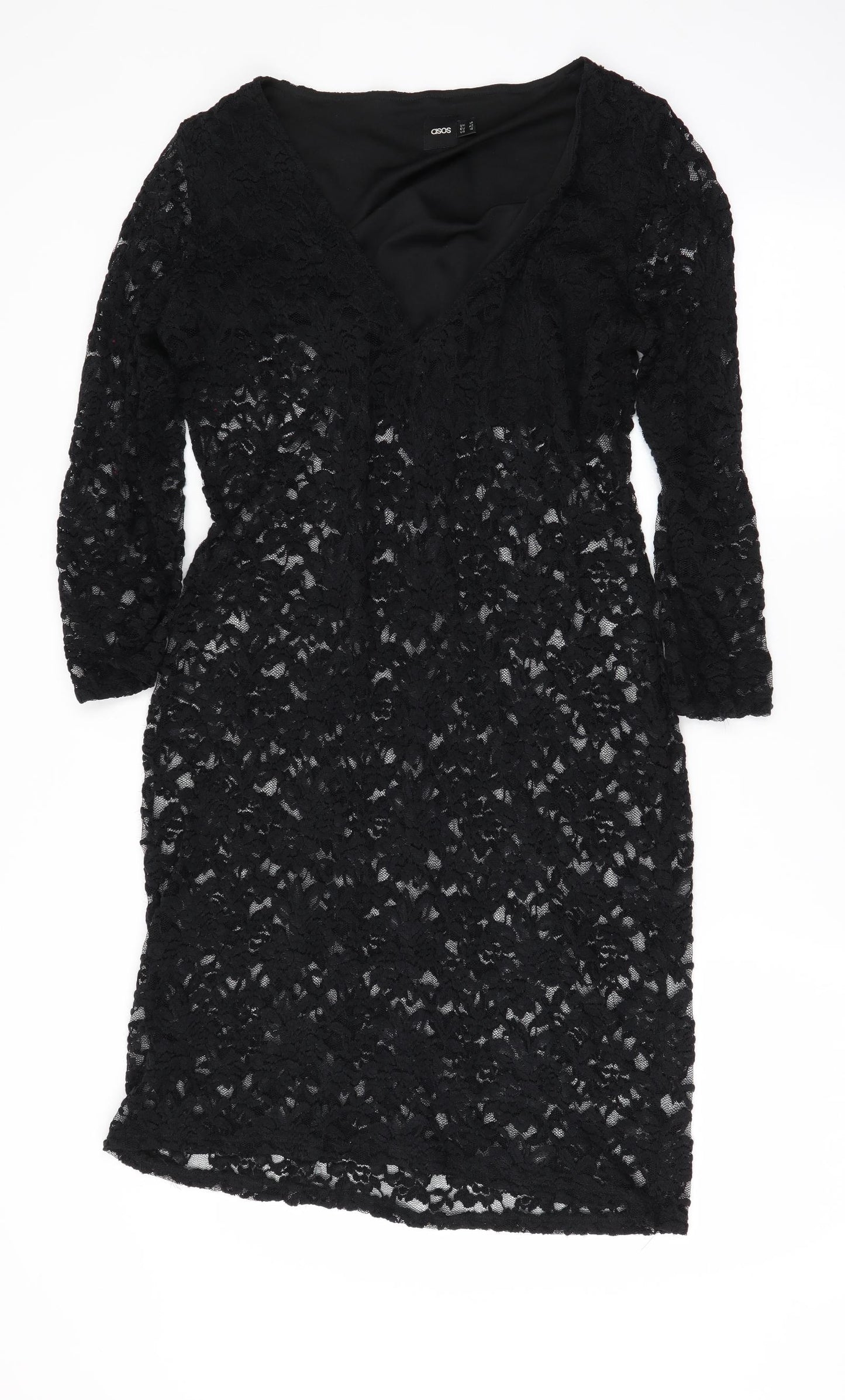 ASOS Womens Black   Bodycon  Size 14
