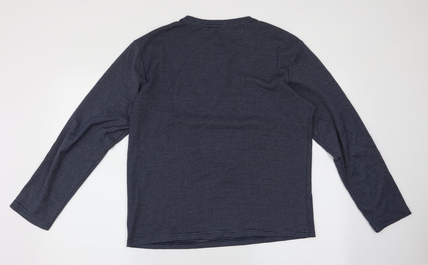 NEXT Mens Blue Striped   T-Shirt Size M