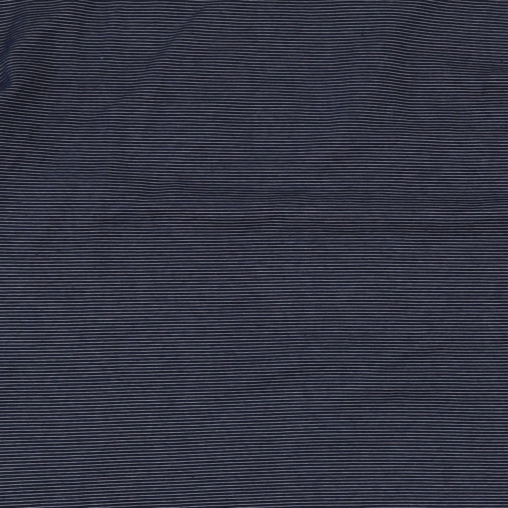 NEXT Mens Blue Striped   T-Shirt Size M