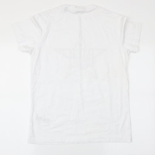 Diesel Mens White    T-Shirt Size M